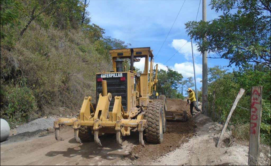MOP repara carretera Arambala-Joateca, Morazán